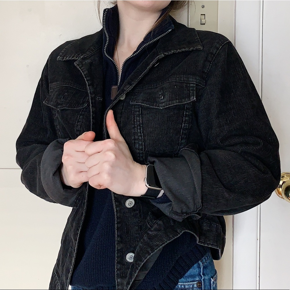 Vintage GAP Black Corduroy Jacket